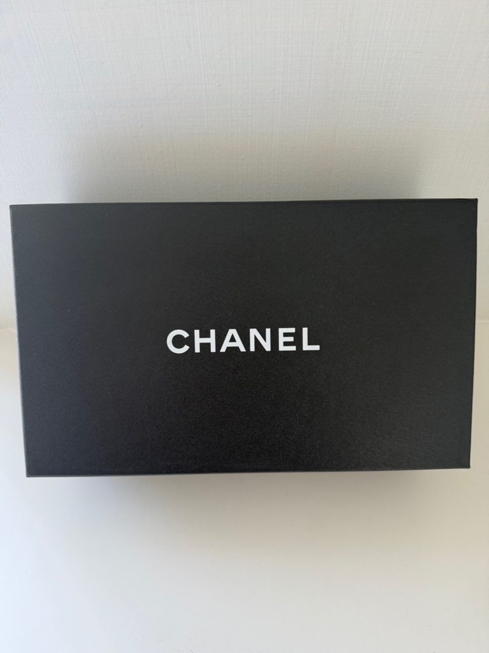 Chanel Black White Shoe Box Ballet Flats Storage Gift Box Tissue ID Card